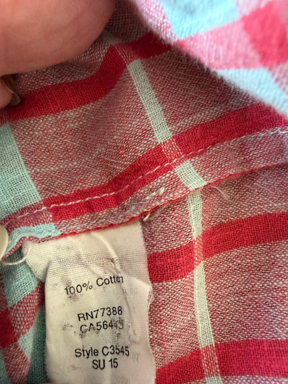J. Crew The Perfect Shirt in Red and Light Blue Plaid - Picture 4 of 5
